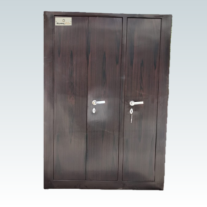 wooden finish metal almirah