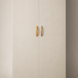 Metal/steel carcass + wooden doors